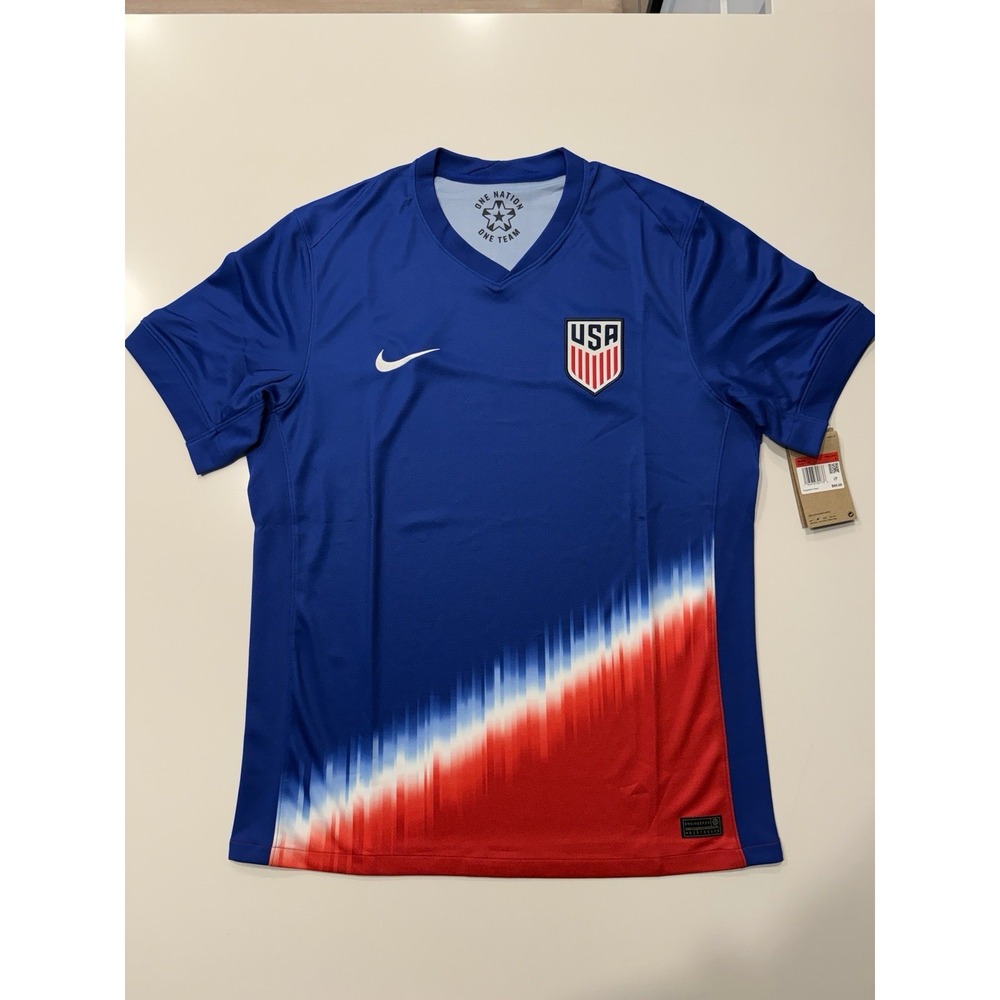Nike USMNT 2024/25 Away Soccer Jersey Blue Mens Large FJ4277-417 NWT